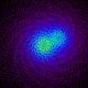 Simulación de cómo verá el nuevo telescopio a Alpha Centauri A y B.